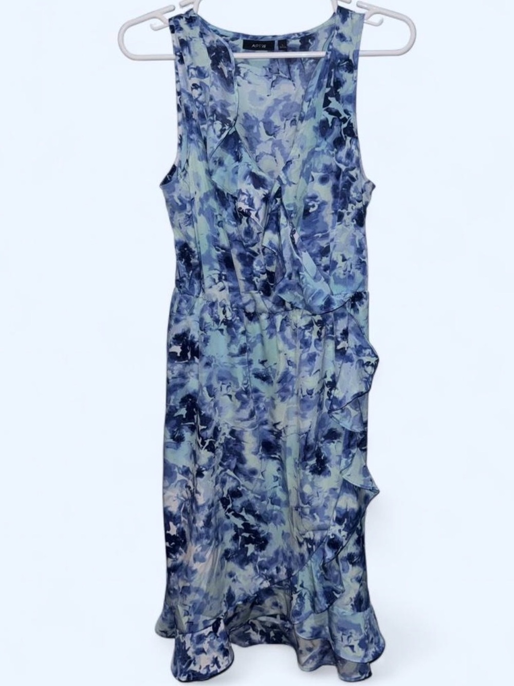Apt. 9 Blue and Mint Floral Midi Dress